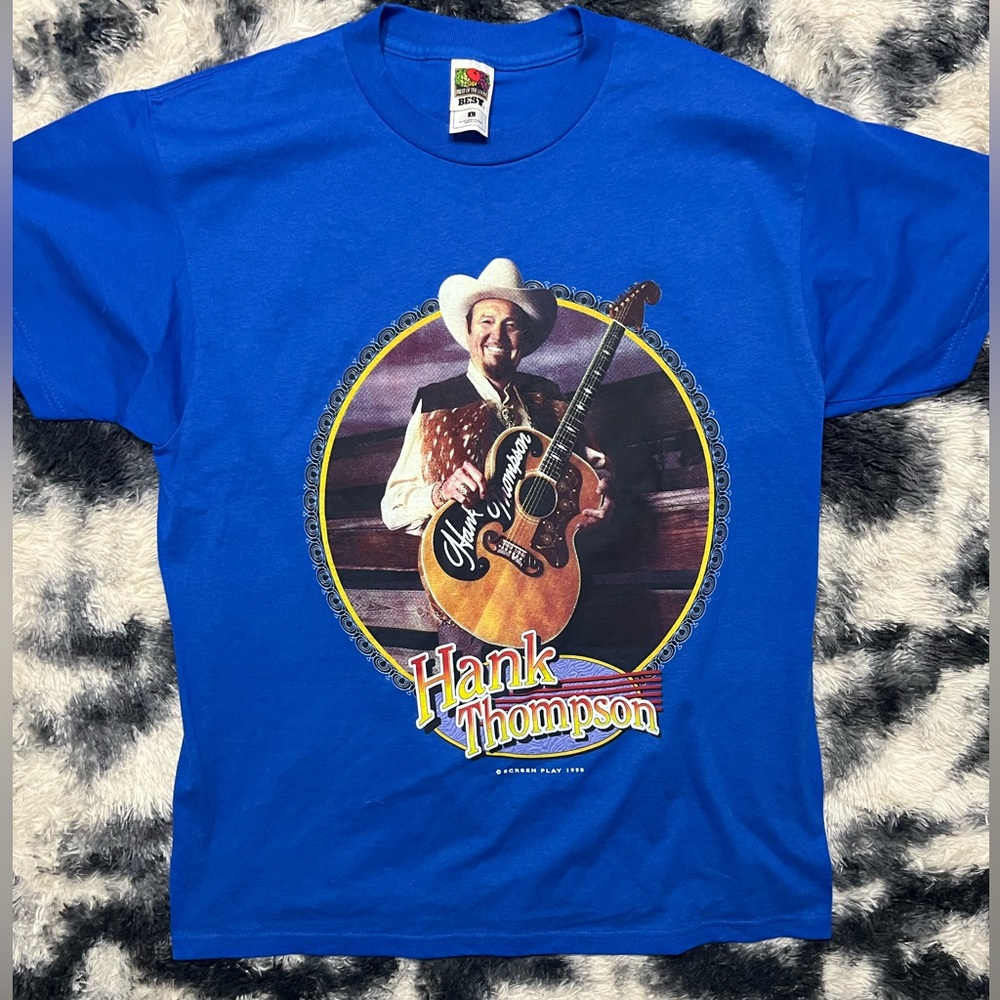 Blue Hank Thompson Graphic Tee